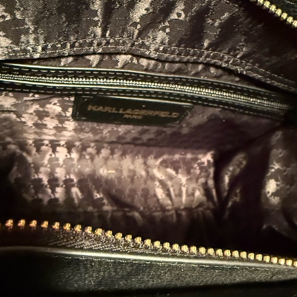 Karl Lagerfeld Paris NWT Multicolored Maybelle Graphic Logo Patch Satchel (P216) - Picture 13 of 14